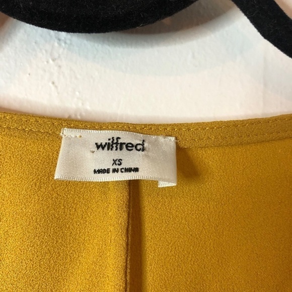 Aritzia Wilfred Reign blouse in mustard,size XS - Picture 5 of 11